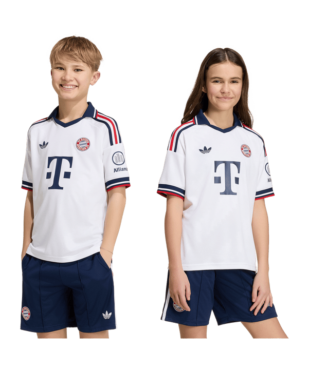 adidas FC Bayern München Trikot Away 2026/2027 Kids Weiß