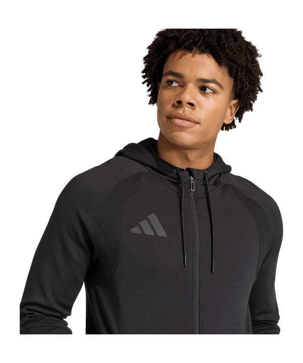 adidas Tiro Travel Hoody Schwarz - schwarz