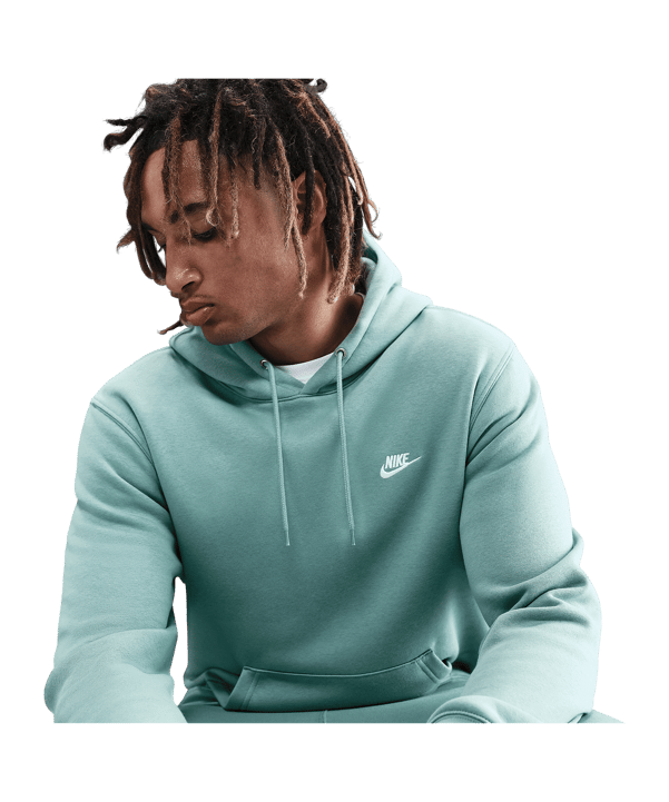 Nike Club Hoody Turkoois K017 - turkoois