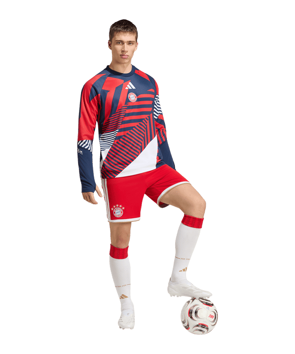 adidas FC Bayern München Prematch Sweatshirt 2026/2027 Blau