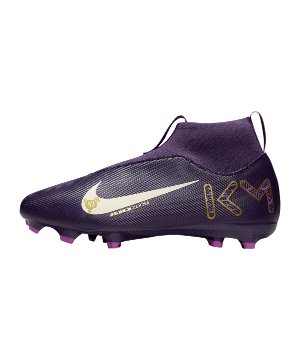 Nike Jr Air Zoom Mercurial Superfly X Academy FG/MG Kylian Mbappe Signature Kids Lila F500 - lila