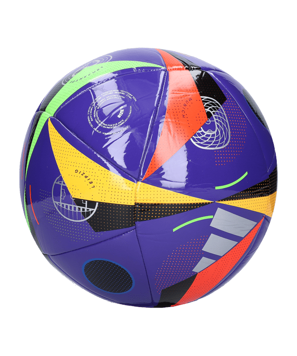 adidas Fussballliebe Pro Beach Spielball EM 2024 Blau Schwarz Silber - blau