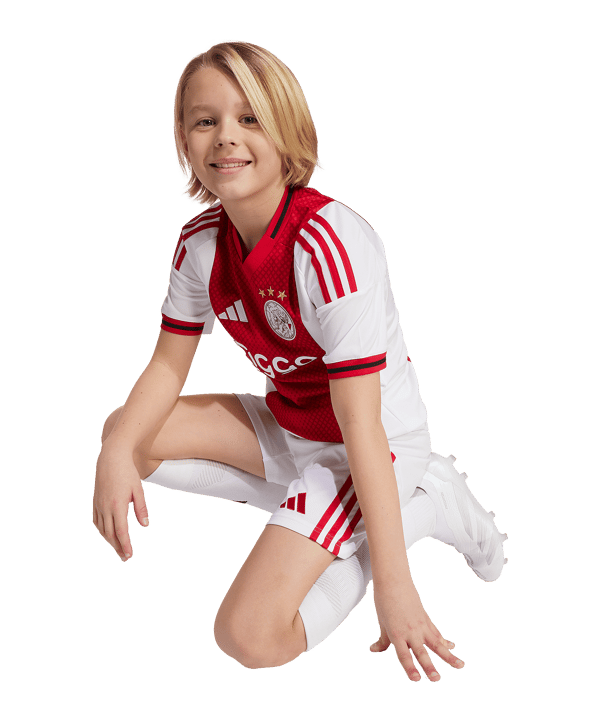 adidas Ajax Amsterdam Short Home 2025/2026 Kids Weiß - weiss