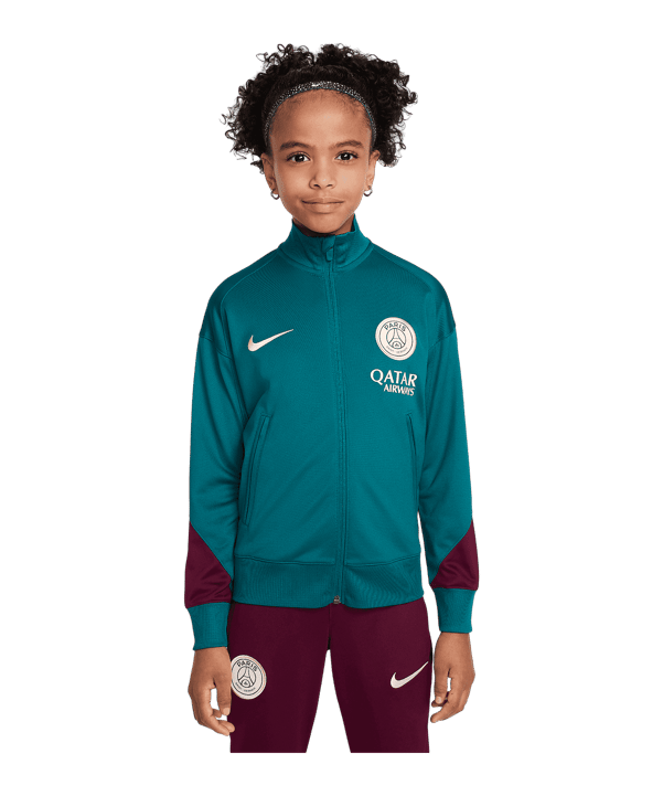 Nike Paris St. Germain Trainingsanzug Kids Grün F382 - gruen