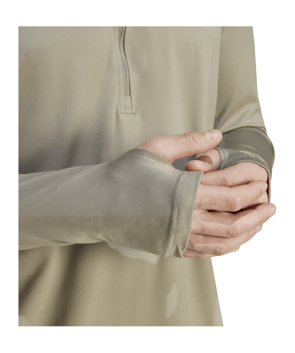 adidas Halfzip Sweatshirt Grau - grau