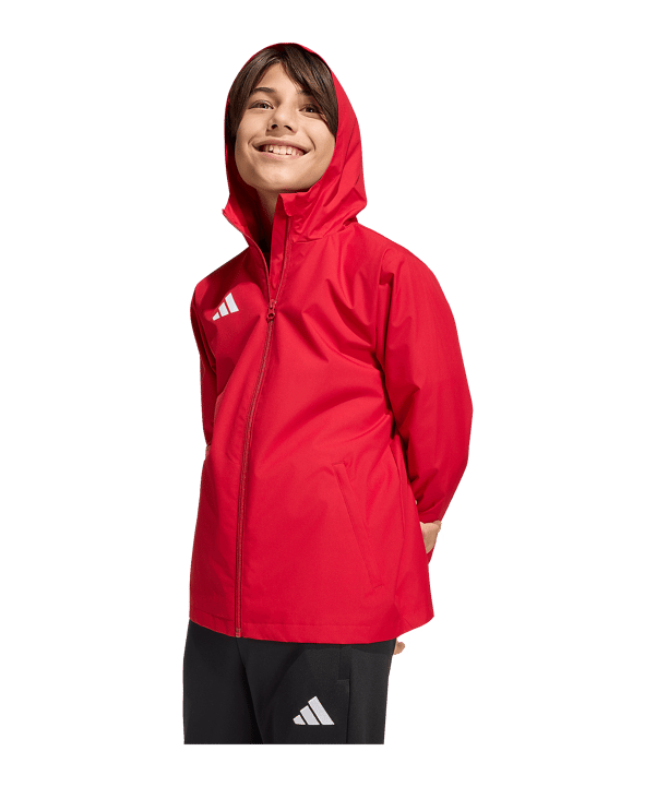 adidas Entrada 26 Jacke Kids Rot - rot