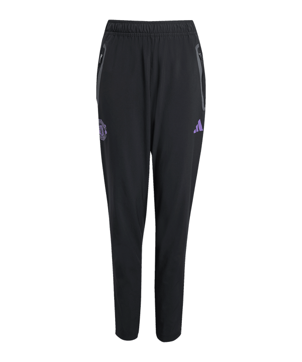 adidas Manchester United Vis Tech Travel Jogginghose Kids Schwarz - schwarz