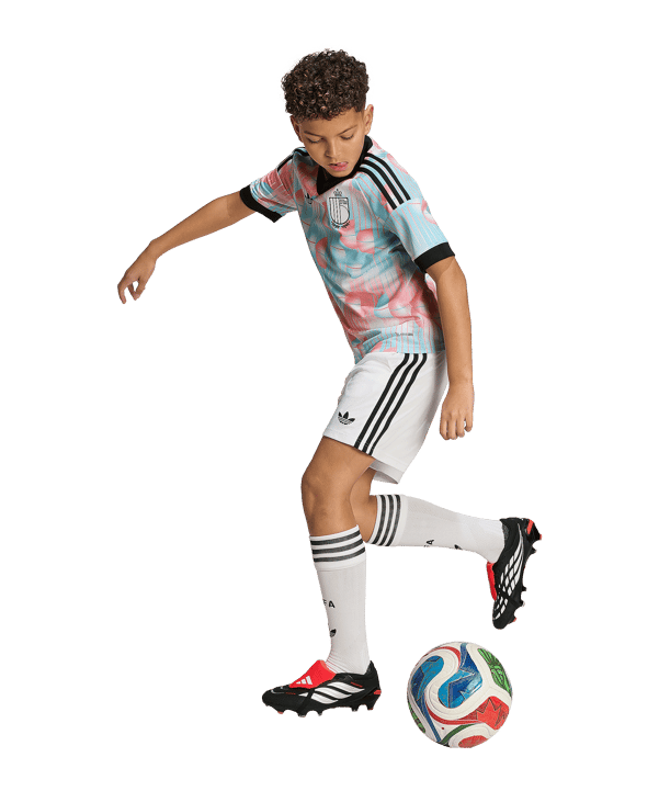 adidas KBVB Belgien Trikot Away WM 2026 Kids Blau - blau