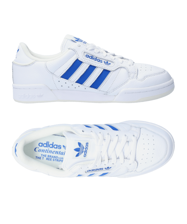 adidas Originals Continental 80 Stripes Weiss Blau - weiss