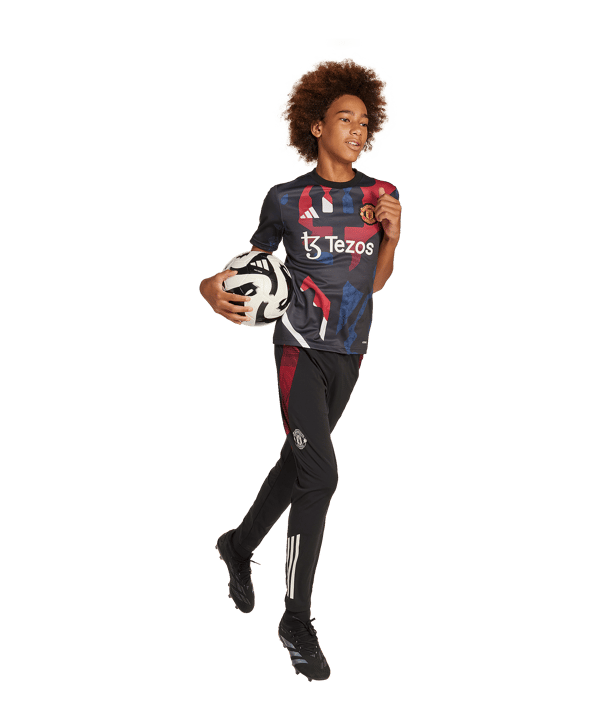 adidas Manchester United Prematch Shirt 2024/2025 Kids Schwarz - schwarz