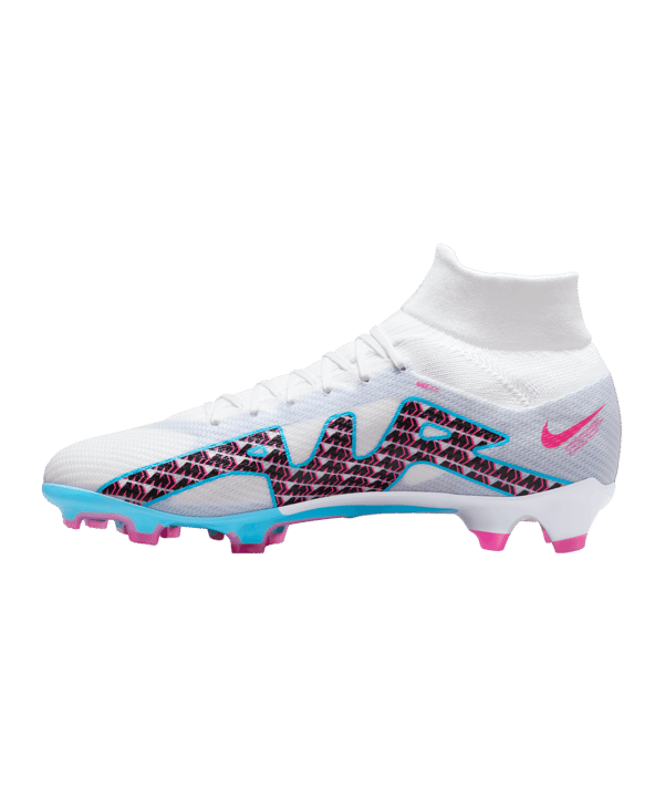 Nike Air Zoom Mercurial Superfly IX Pro FG Blast Weiss Blau Pink F146 - weiss