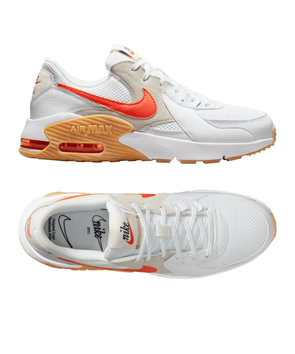 Nike Air Max Excee Weiss Orange F100 - weiss