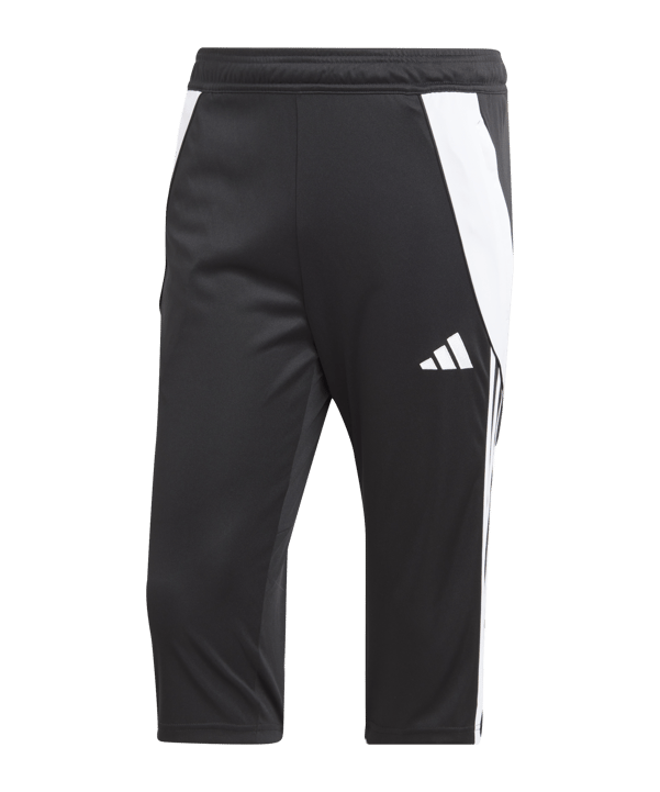 adidas Tiro 24 3/4 Trainingshose Schwarz Weiss - schwarz