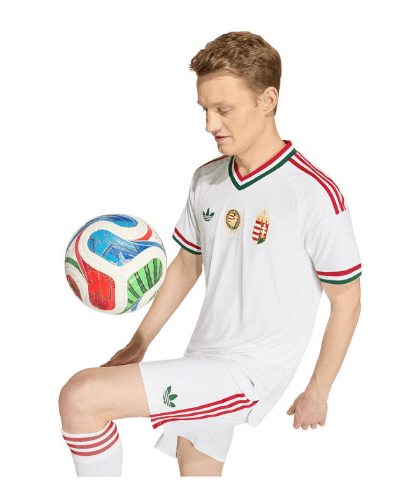 adidas MLSZ Ungarn Authentic Trikot Away WM 2026 Weiß - weiss