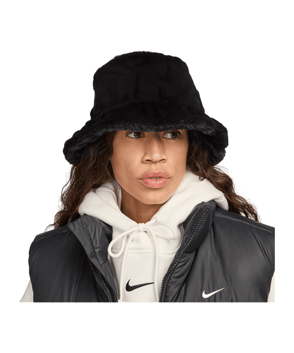 Nike Apex Bucket Swoosh Jacke Schwarz F010 - schwarz