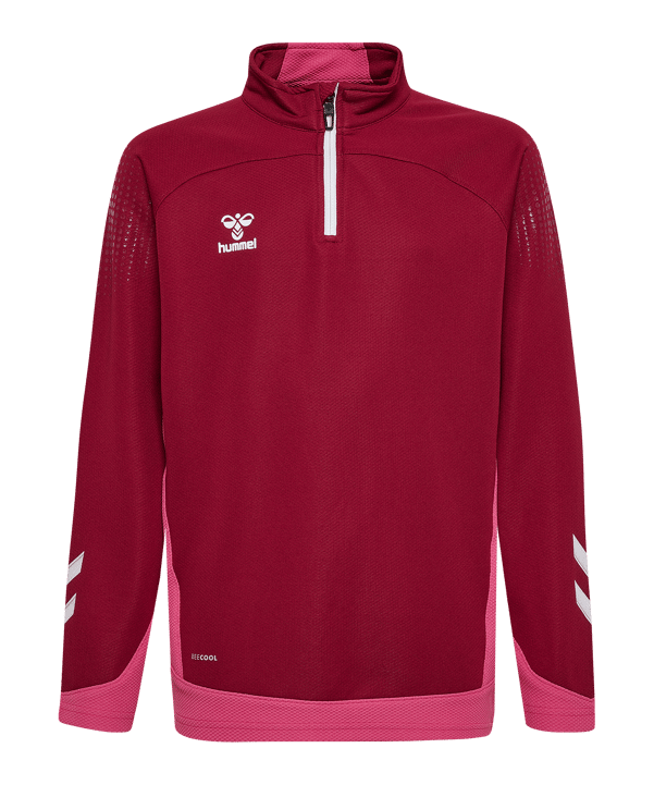 Hummel hmlLEAD HalfZip Sweatshirt Kids Rot F3584 - rot