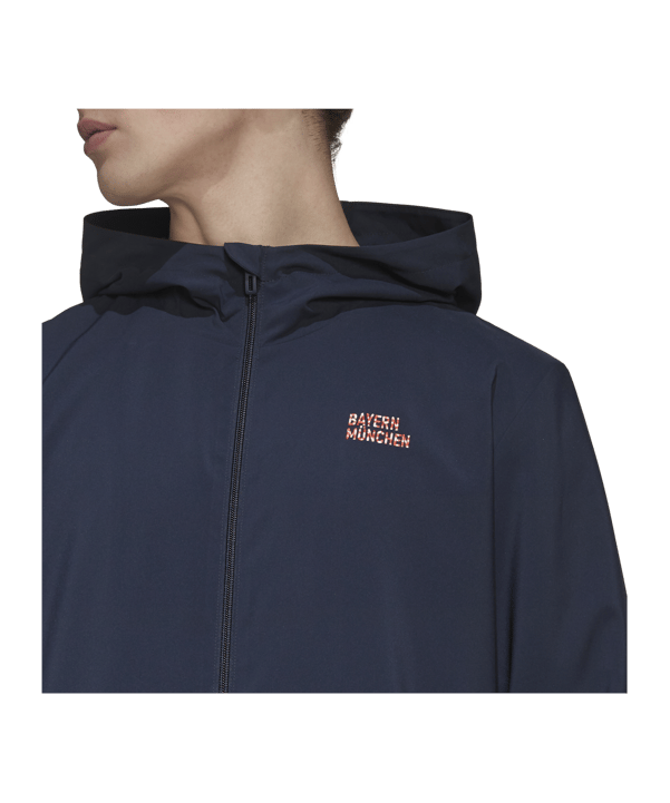 adidas FC Bayern München Windbreaker Blau - blau
