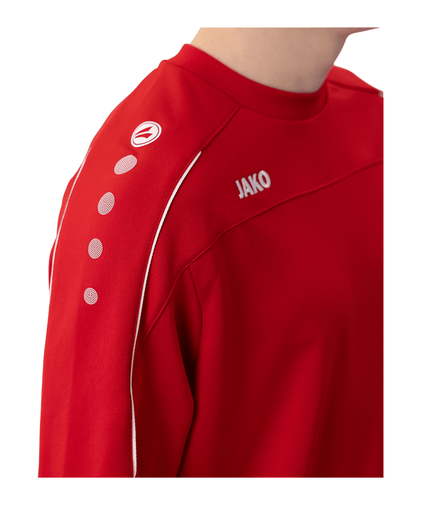 JAKO Classico Sweatshirt Kids Rot Weiss F01 - rot