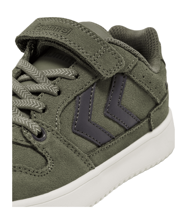 Hummel St. Power Play Suede Sneaker Kids Grün F6002 - gruen