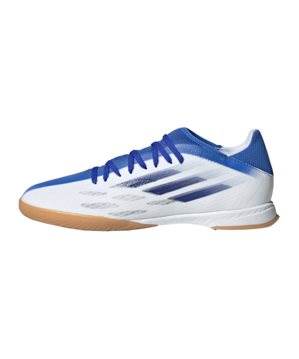 adidas X SPEEDFLOW.3 IN Halle Diamond Edge Weiss Blau - weiss