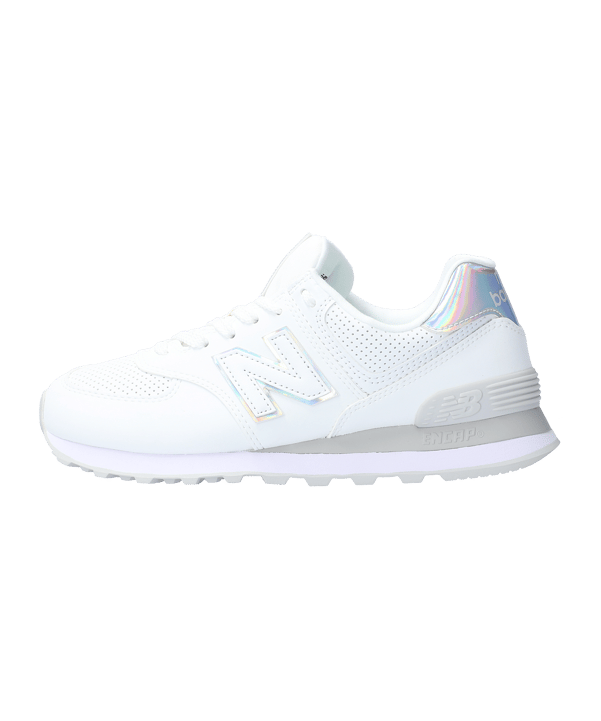 New Balance 574 Damen Weiss Grau FHU2 - weiss