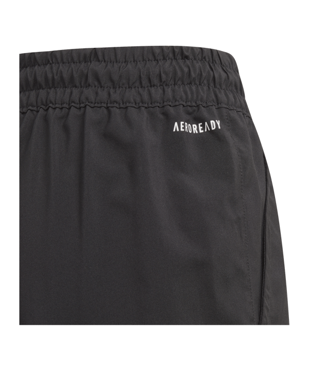 adidas Club Aeroready Short Kids Schwarz Weiss - schwarz
