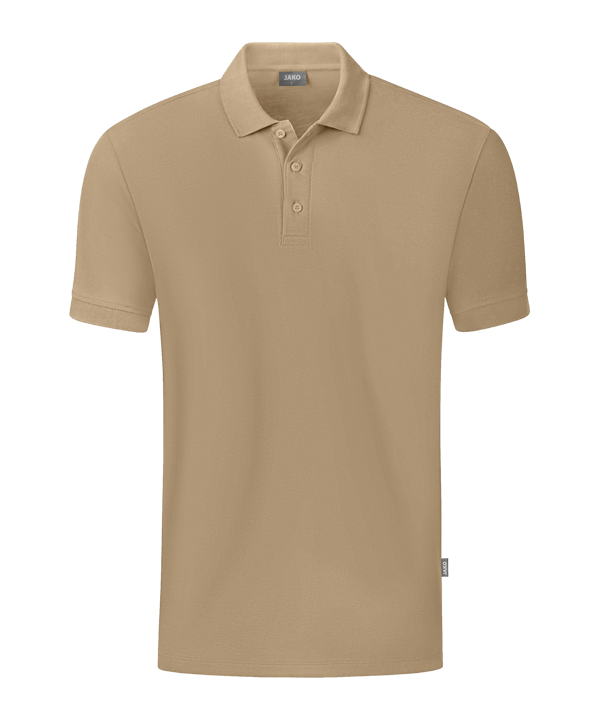 JAKO Organic Polo Shirt Beige F380 - braun