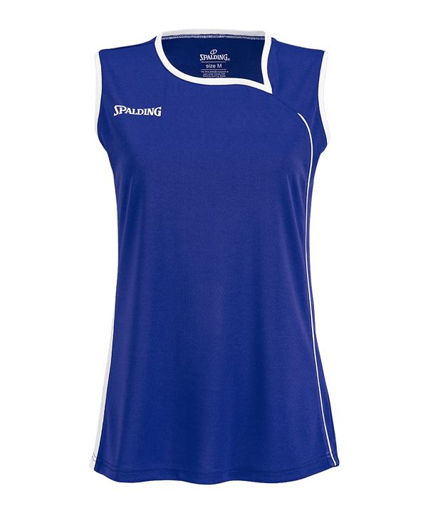 Spalding 4HER II Tank Top Damen Blau Weiss F02 - blau