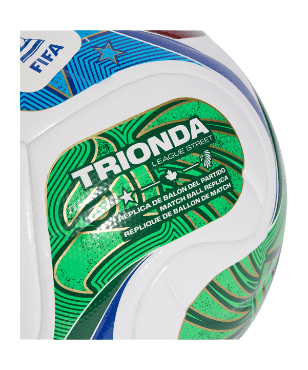adidas World Cup 26 Trionda League 350g Light Ball Kids Weiß - weiss