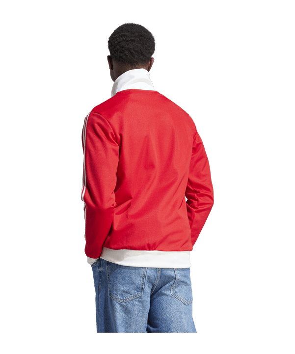 adidas Originals Beckenbauer Jacke Rot Weiss - rot