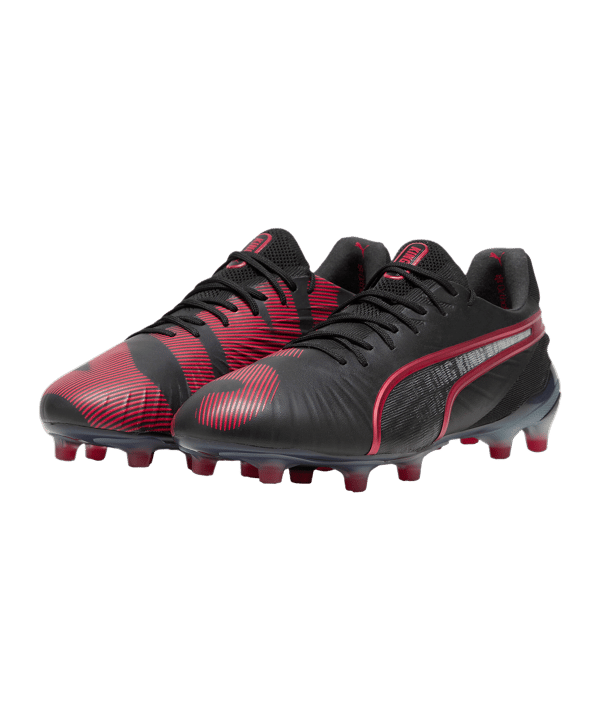 PUMA KING Ultimate FG/AG Teaser Schwarz Rot F01 - schwarz