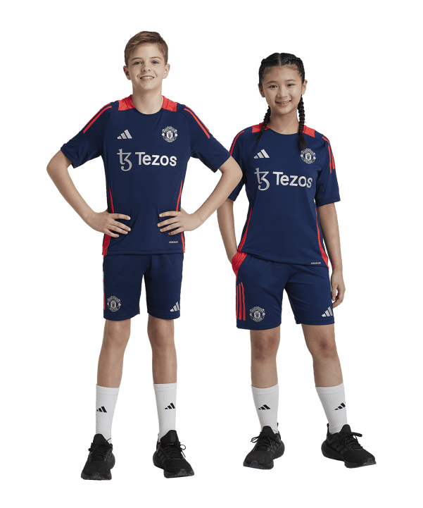 adidas Manchester United Short Kids Blau - blau