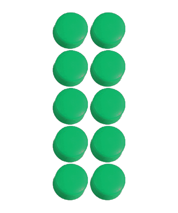 Cawila PRO Rundmagnet 10er Set 10mm Grün - gruen