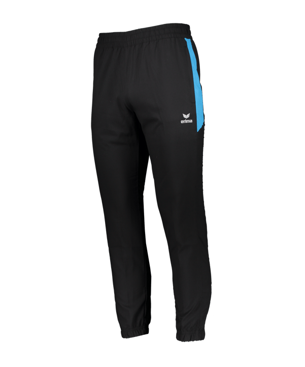 Erima Team Präsentationshose Kids Schwarz Hellblau - schwarz
