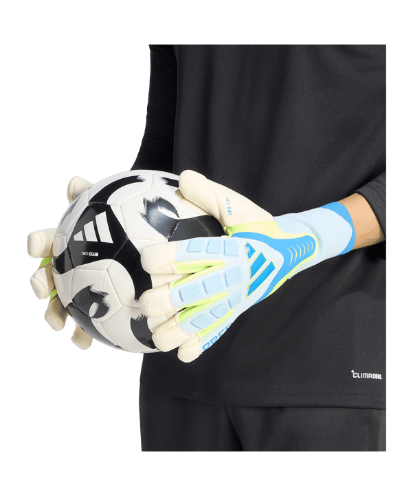 adidas Predator Pro Hybrid Cut Torwarthandschuhe Blau - blau