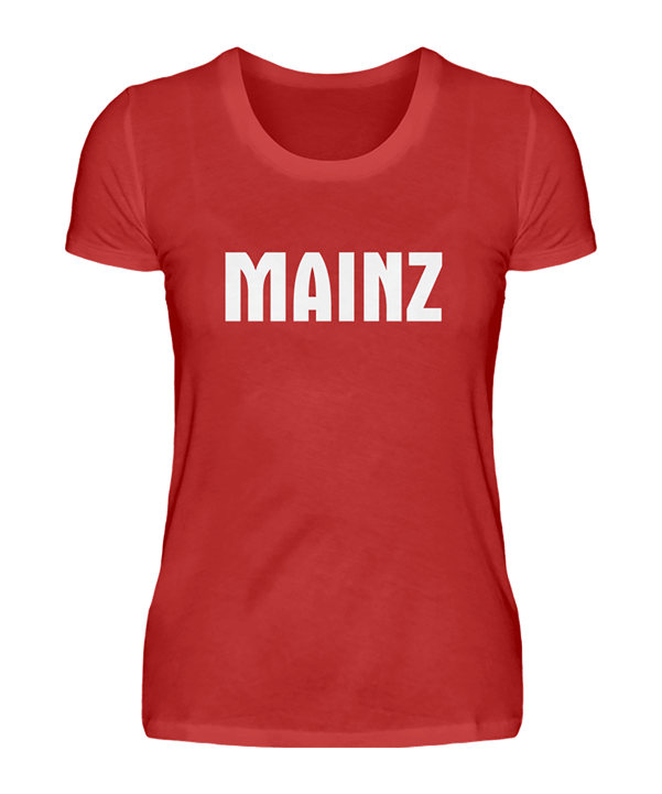 Damen T-Shirt "Mainz" Rot - rot