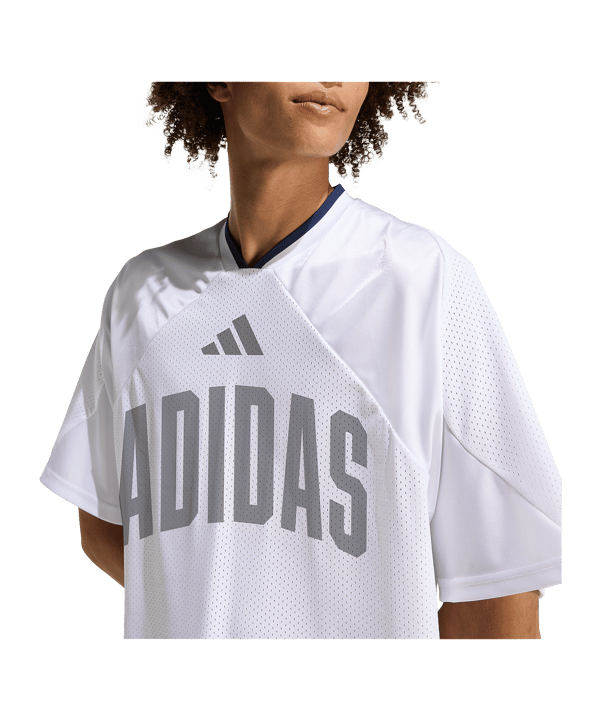 adidas Stadium Graphic Mesh T-Shirt Weiß - weiss