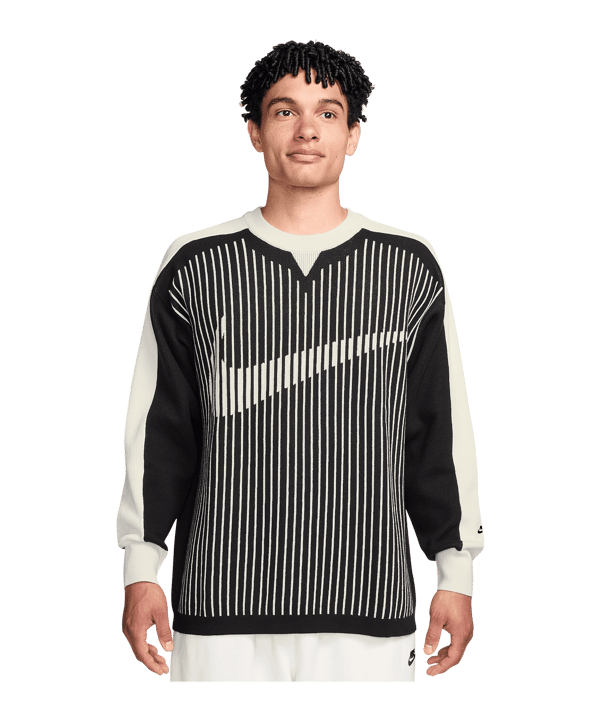 Nike Club Sweater Sweatshirt Schwarz F010 - schwarz