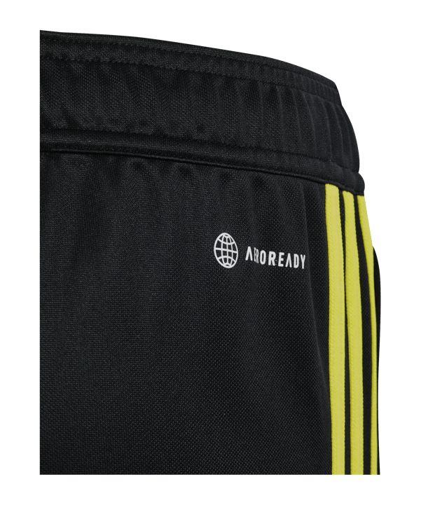 adidas Tiro 23 Trainingshose Kids Schwarz Gelb - schwarz