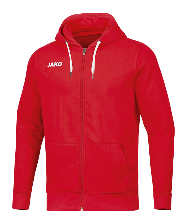 JAKO Base Veste à capuche Enfants Rouge C001 - rouge