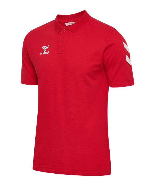 Hummel Go 2.0 Chevron Polo Rosso C3062 - rosso