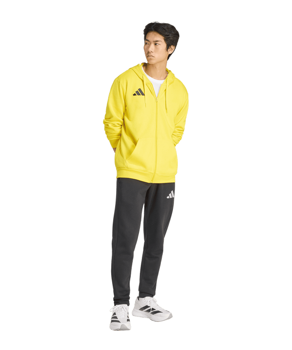 adidas Entrada 26 Kapuzenjacke Gelb - gelb