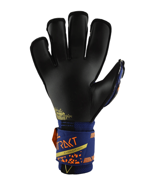 Reusch Attrakt Gold X Evolution TW-Handschuhe Night Spark 2024 Blau Gold Schwarz F4411 - blau