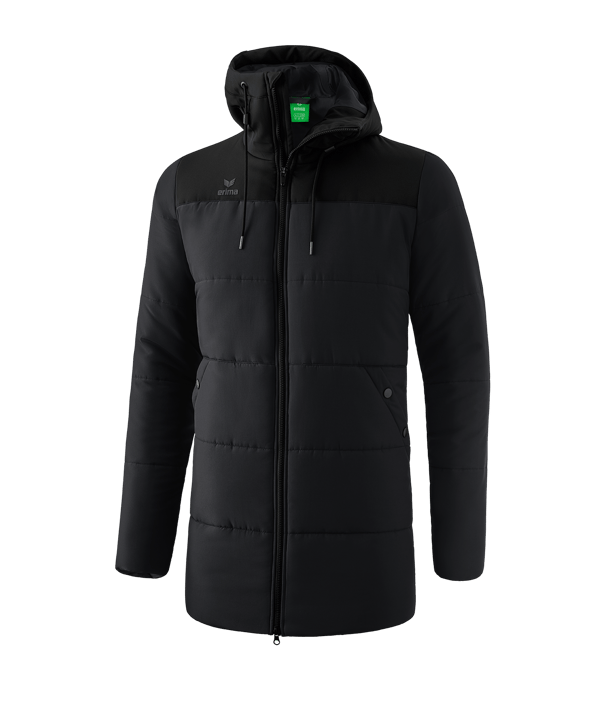 Erima Squad Coachjacke Schwarz - schwarz