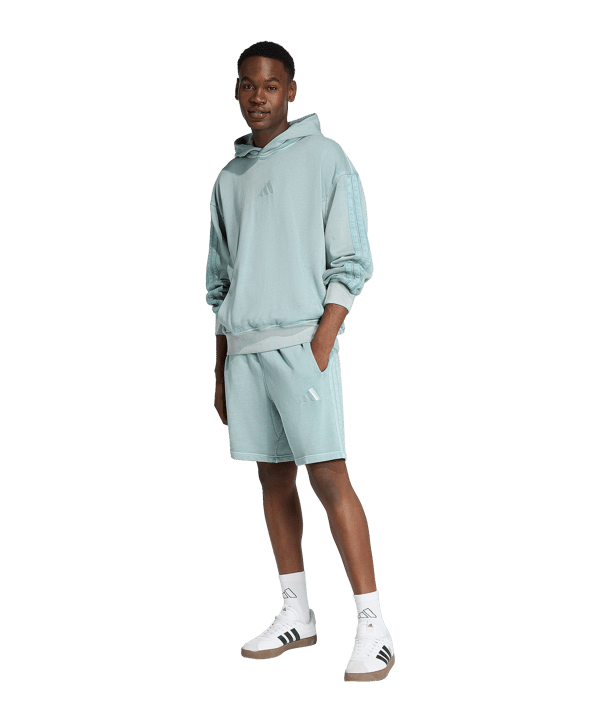 adidas All Z.N.E French Terry Short Grün - gruen