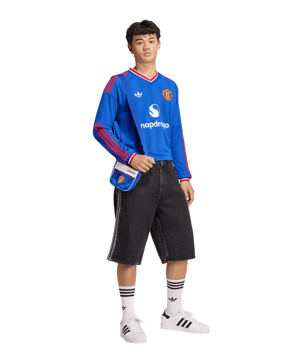 adidas Manchester United Shirt met lange mouwen Away 2026/2027 Blauw - blauw