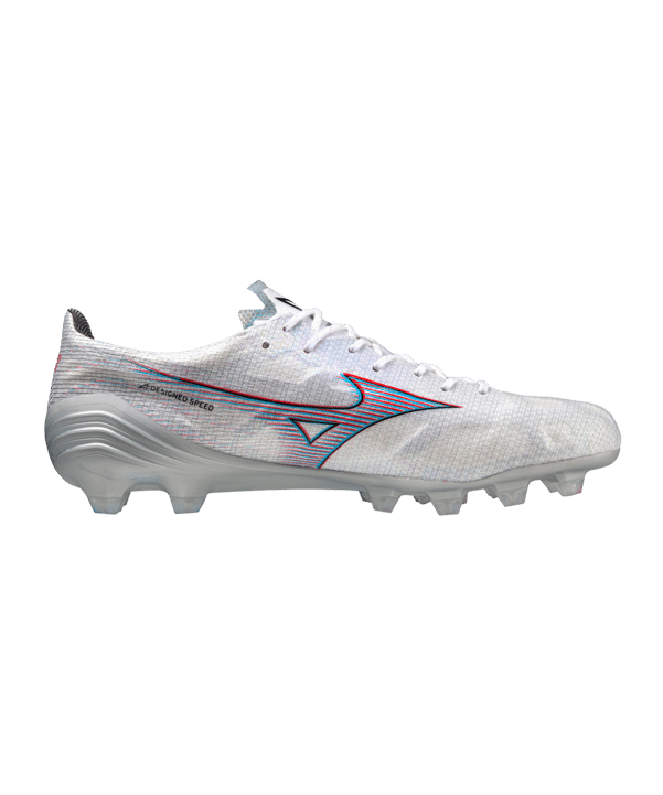 Mizuno Alpha Made in Japan FG Weiss Rot F09 - weiss