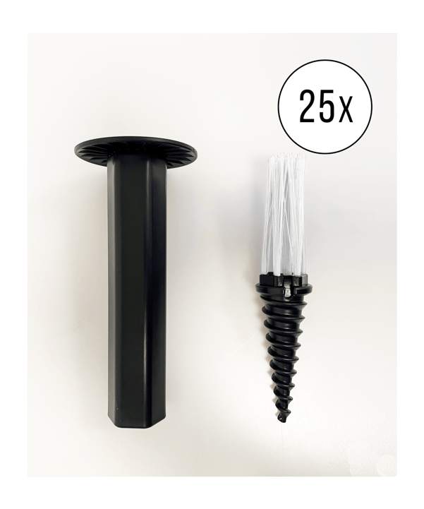 Cawila Einmesshilfe PITCH 25er Set Weiss | Markierungshilfe für Fußballplätze - weiss