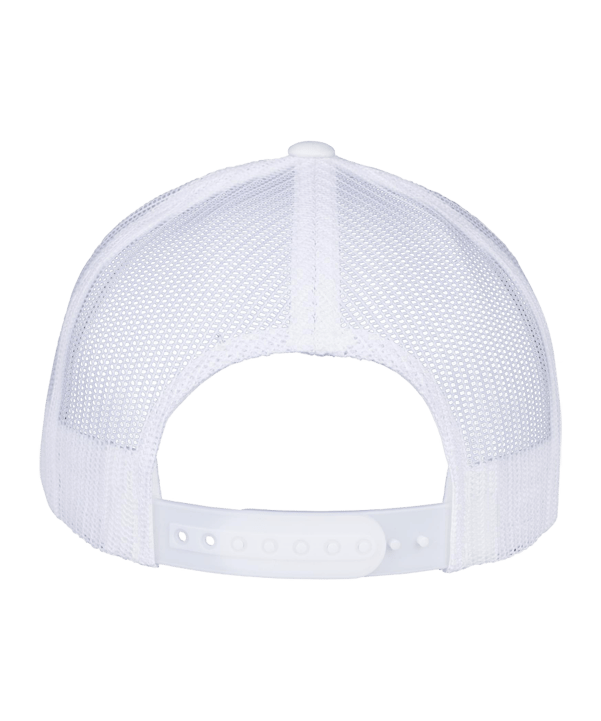 Merch 5 Panel Retro Trucker Cap Weiss - weiss