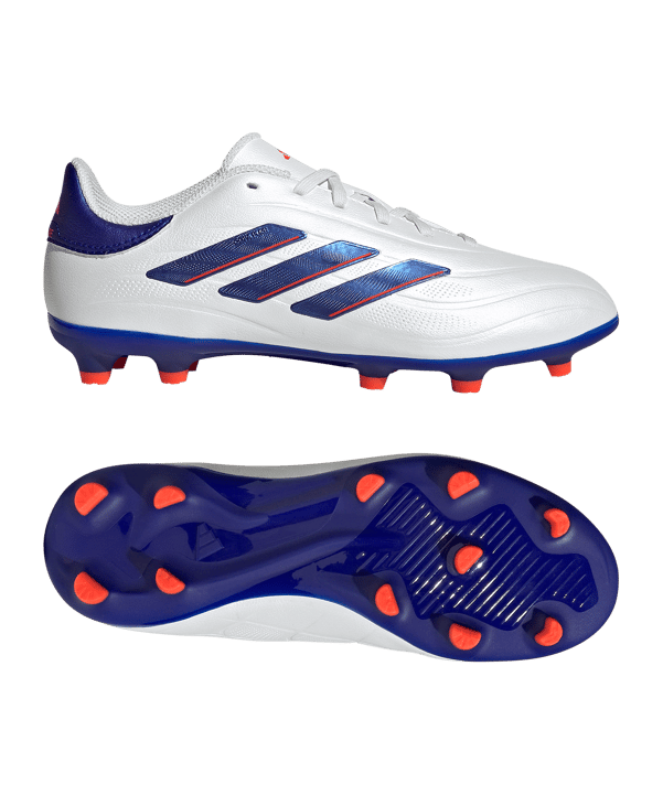 adidas COPA Pure 2 League FG Advancement Kids Weiss Blau - weiss